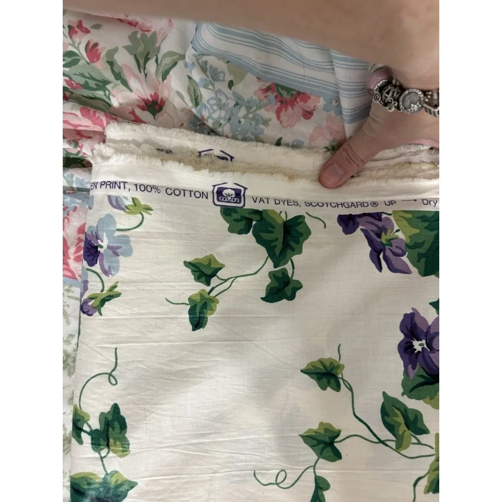 Sweet Violets My Favorite Things Waverly Fabric 100% Cotton 56